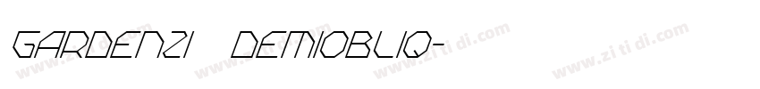 Gardenzi   DemiObliq字体转换
